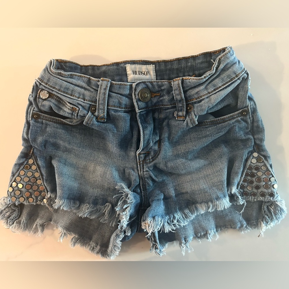 Hudson Jeans “Leah” studded shorts